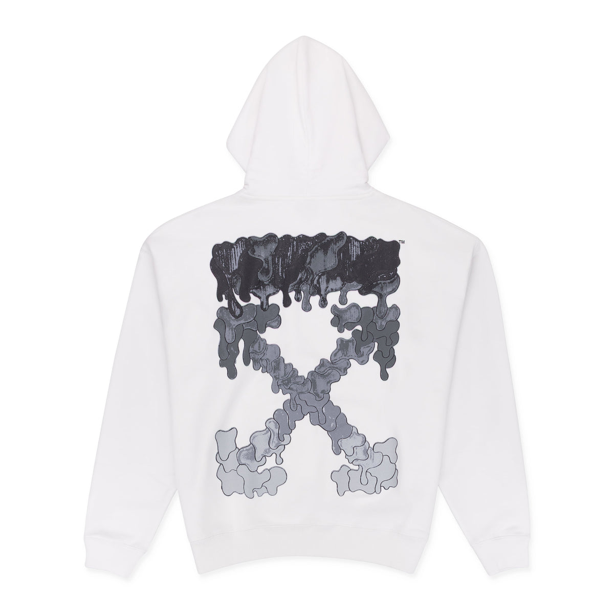 White Dripping Arrow Hoodie