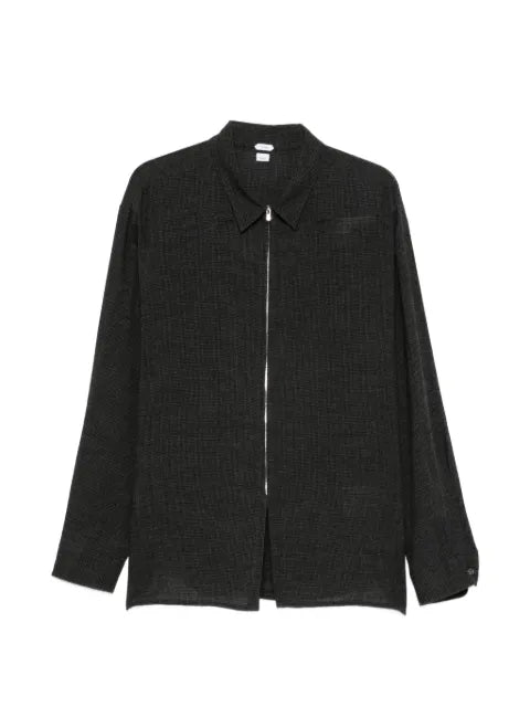 Post Archive Faction zip-up check-pattern jacket