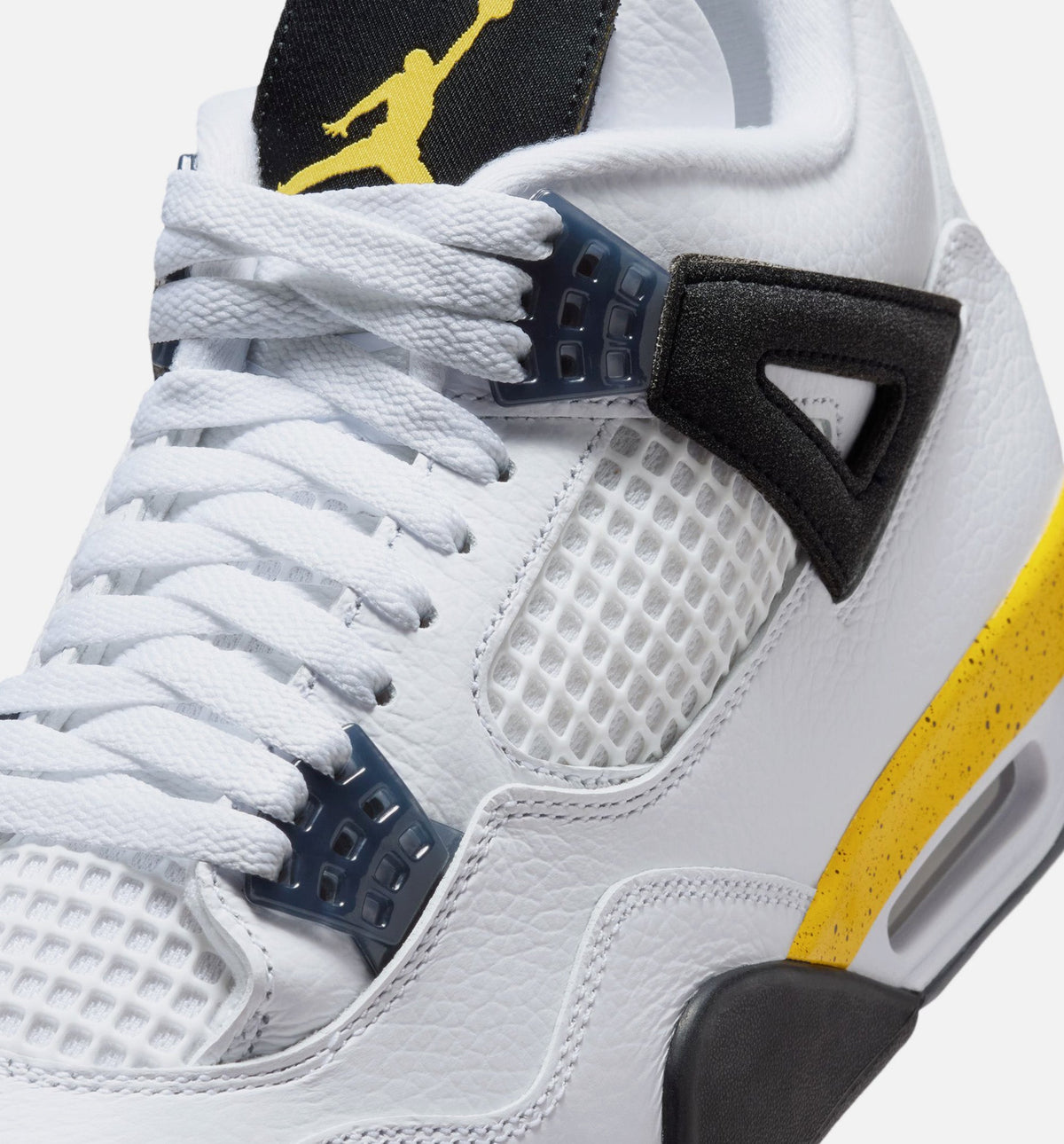 Air Jordan 4 Retro Rare Air Tour Yellow – Men's Lifestyle Shoe | White/Dark Blue Grey/Black/Tour Yellow